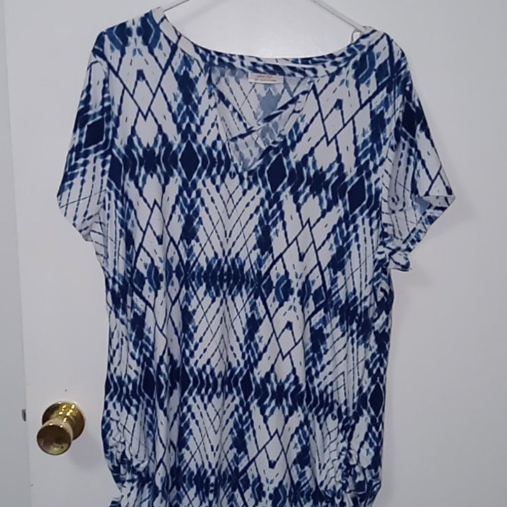 Bobbie Brooks Top Shirt Dress Long Top Plus Size